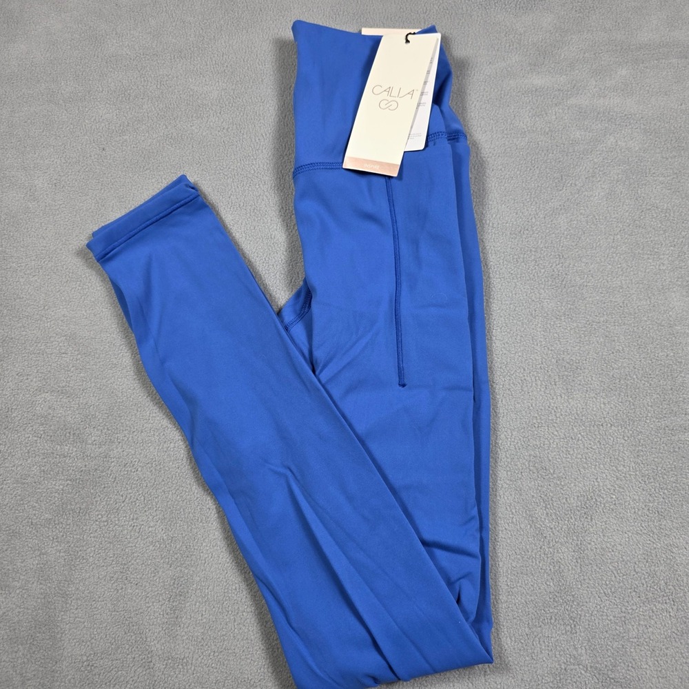 CALIA Legging Womens Extra Small Blue‎ Skinny High-Rise Inspire Stretch Solid